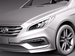 Hyundai Sonata 2015 3D Model