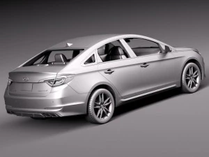 Hyundai Sonata 2015 3D Model