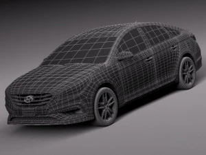 Hyundai Sonata 2015 3D Model