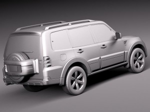 Mitsubishi Pajero 2006-2013 3D Модель