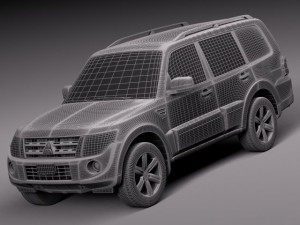 Mitsubishi Pajero 2006-2013 3D Модель
