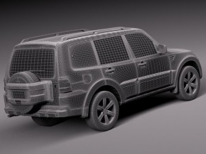 Mitsubishi Pajero 2006-2013 3D Модель