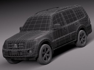 Mitsubishi Pajero 2006-2013 3D Модель