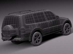 Mitsubishi Pajero 2006-2013 3D Модель