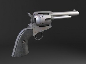 Colt Peacemaker Revolver 3D Model