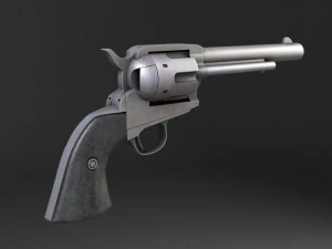 Colt Peacemaker Revolver 3D Model