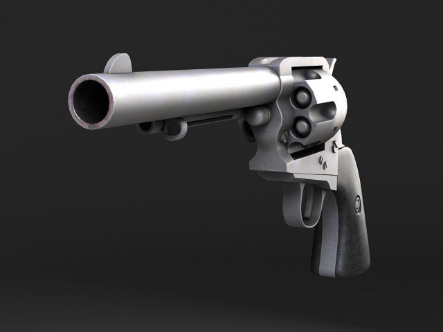 colt peacemaker revolver 3D Модель in Пистолет 3DExport