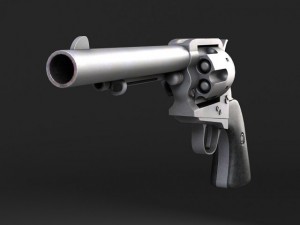 Colt Peacemaker Revolver 3D Model
