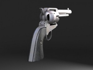 Colt Peacemaker Revolver 3D Model