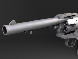 Colt Peacemaker Revolver 3D Model
