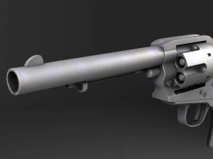 Colt Peacemaker Revolver 3D Model