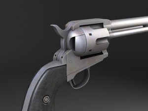 Colt Peacemaker Revolver 3D Model
