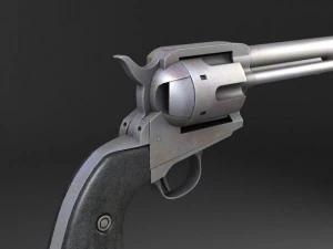 Colt Peacemaker Revolver 3D Model