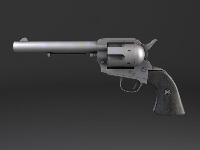 colt peacemaker revolver 3D Модель in Пистолет 3DExport