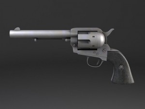 Colt Peacemaker Revolver 3D Model