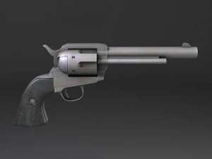 Colt Peacemaker Revolver 3D Model