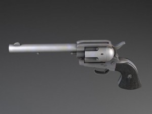 Colt Peacemaker Revolver 3D Model