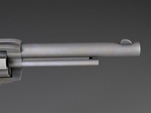Colt Peacemaker Revolver 3D Model