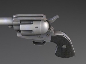 Colt Peacemaker Revolver 3D Model