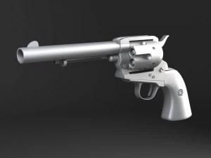 Colt Peacemaker Revolver 3D Model
