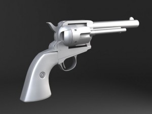 Colt Peacemaker Revolver 3D Model