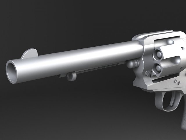 colt peacemaker revolver 3D Модель in Пистолет 3DExport