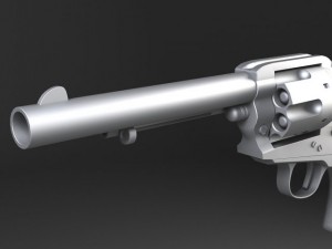 Colt Peacemaker Revolver 3D Model