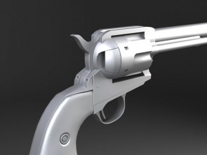 Colt Peacemaker Revolver 3D Model