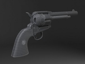 Colt Peacemaker Revolver 3D Model