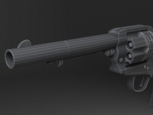 Colt Peacemaker Revolver 3D Model