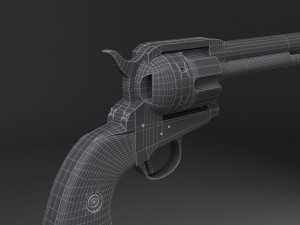 Colt Peacemaker Revolver 3D Model