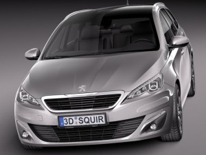 Peugeot 308 SW 2014 Model 3D
