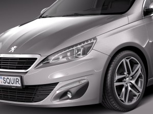 Peugeot 308 SW 2014 Model 3D