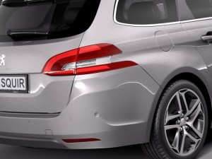Peugeot 308 SW 2014 Model 3D