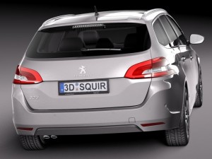 Peugeot 308 SW 2014 Model 3D