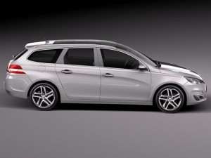 Peugeot 308 SW 2014 Model 3D