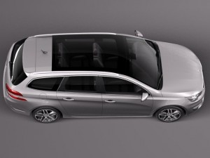 Peugeot 308 SW 2014 Model 3D