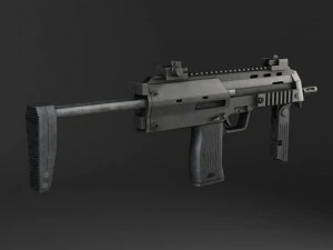 MP7A1 Submachine 3D Model