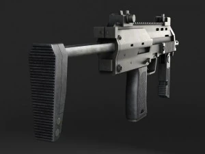 MP7A1 Submachine 3D Model