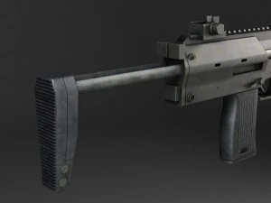 MP7A1 Submachine 3D Model