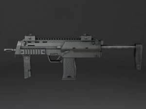 MP7A1 Submachine 3D Model