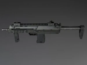 MP7A1 Submachine 3D Model
