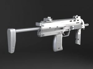 MP7A1 Submachine 3D Model