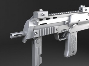 MP7A1 Submachine Model 3D