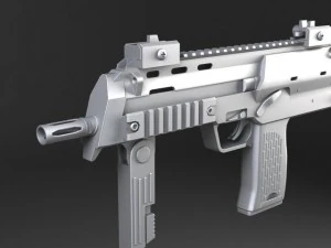 MP7A1 Submachine 3D Model