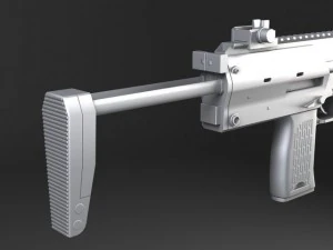 MP7A1 Submachine 3D Model