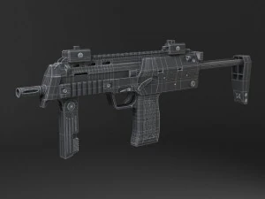 MP7A1 Submachine 3D Model