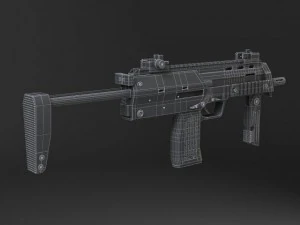 MP7A1 Submachine 3D Model