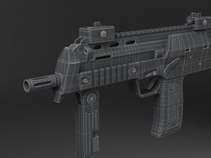 MP7A1 Submachine Model 3D