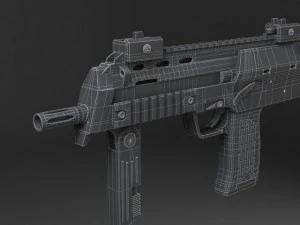 MP7A1 Submachine 3D Model